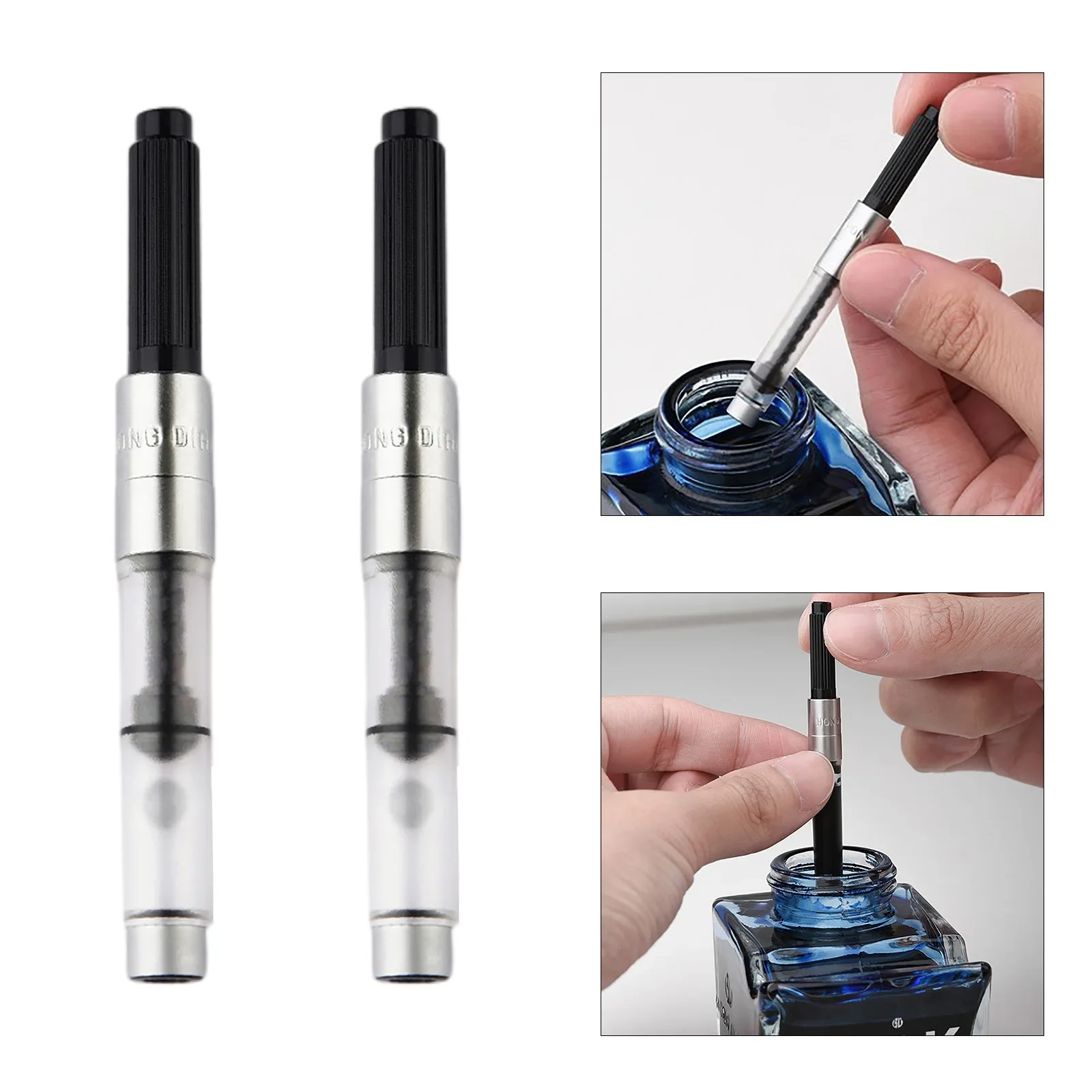 Fountain Pen Bottled Ink - 2 adet Döner Mürekkep Emici Dolgu
