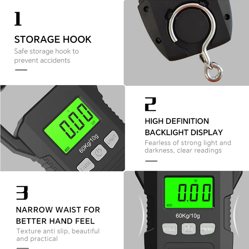 60 kg/10g LCD Dijital Asılı Öl - Tape Dispenser Weighted incelemesi ve fiyatı