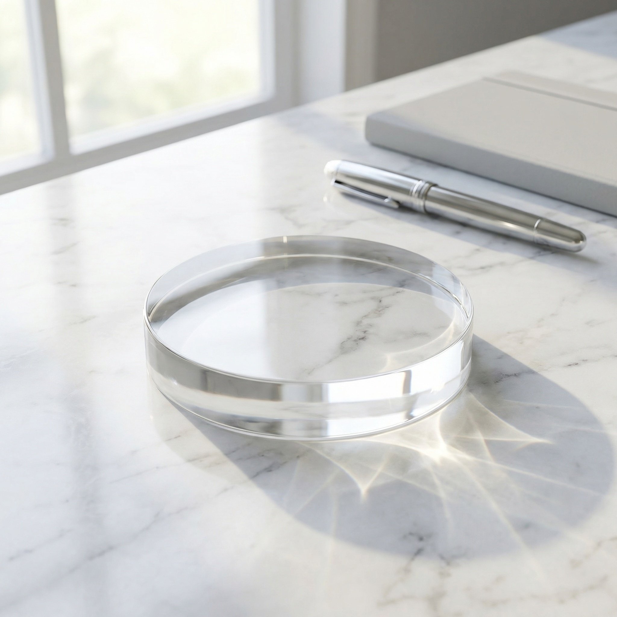 3.15 İnç Yuvarlak Şeffaf Cam K - Book Weight Glass incelemesi ve fiyatı