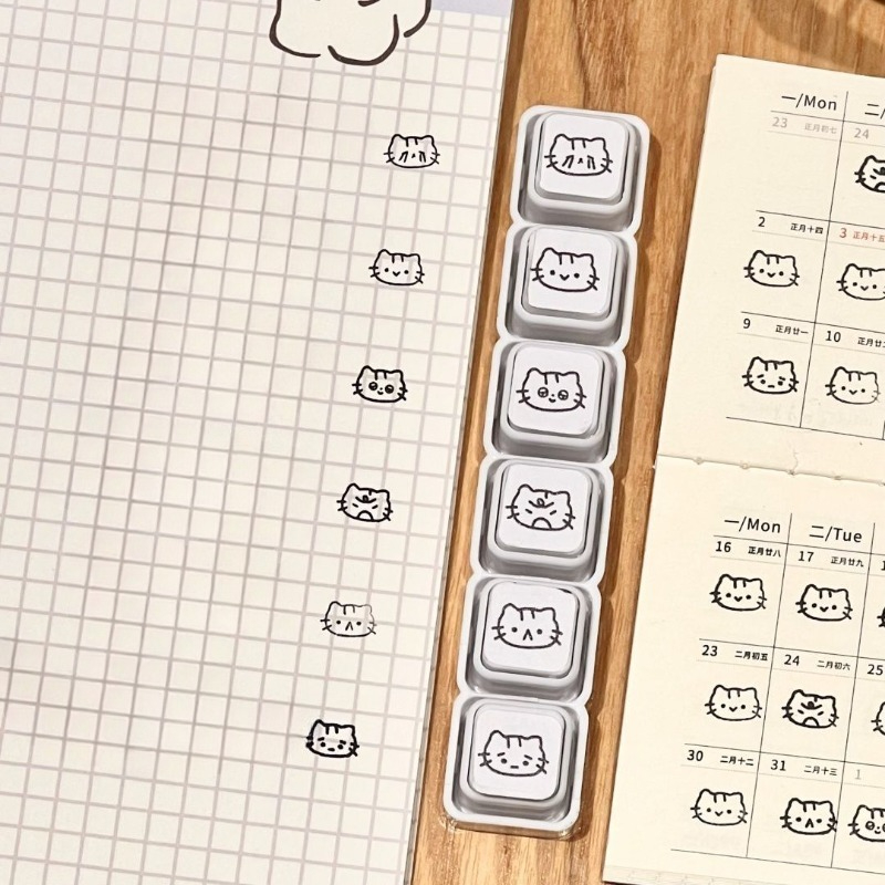 Sevimli Kedi Karikatür Baskılı - Rubber Date Stamp incelemesi ve fiyatı